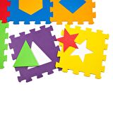 Matrax Geometrik Şekiller 3+ Yaş Büyük Boy Puzzle 9 Parça